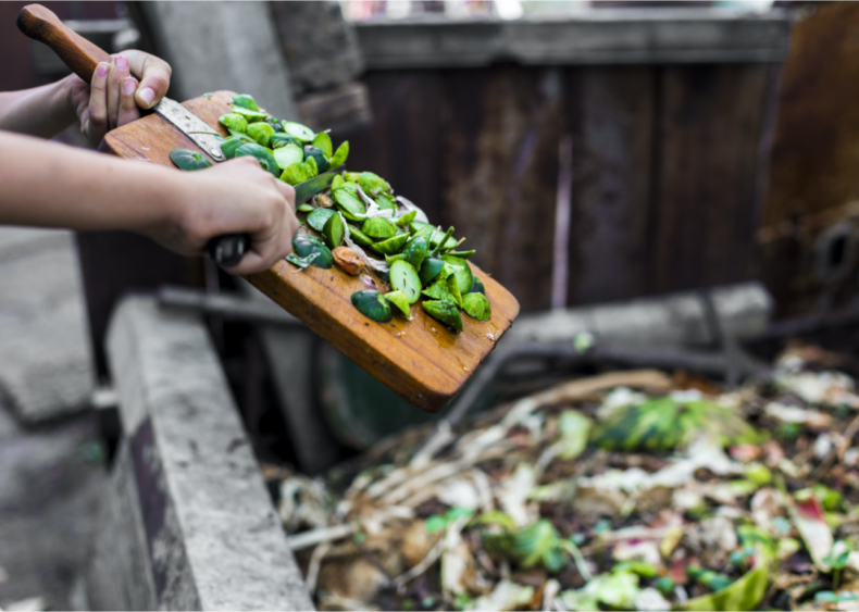 Composting food scraps is beneficial