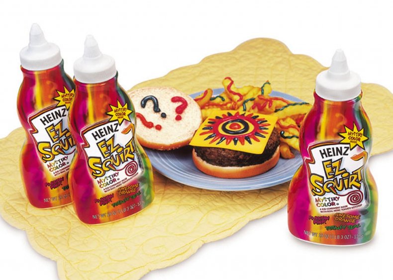 2000: Heinz creates rainbow-colored ketchup
