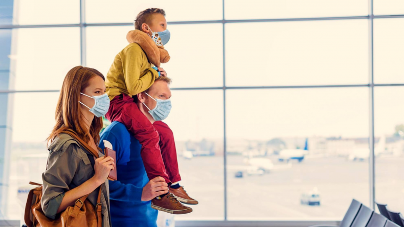 Family wearing NIOSH N95 Respirator Mask