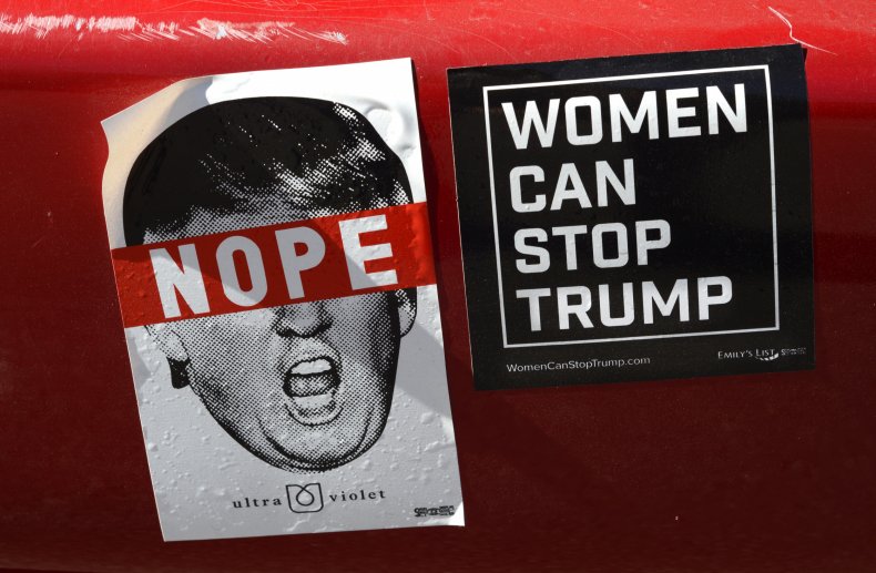 Anti-Trump bumper sticker