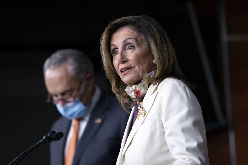 nancy pelosi stimulus package upper hand democrats