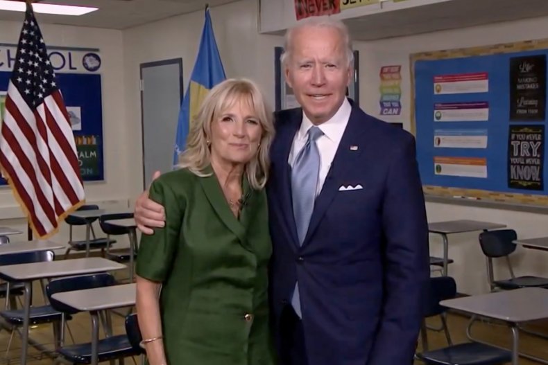 Joe and Dr. Jill Biden during DNC
