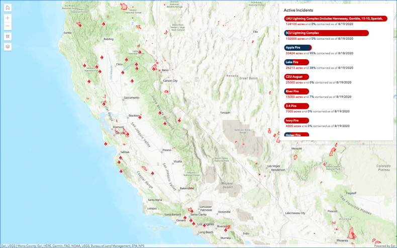 California Fire Map 