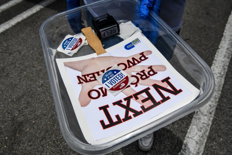 Voting ballot boxes
