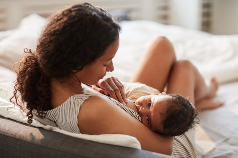 mother, baby, breast milk, getty, stock