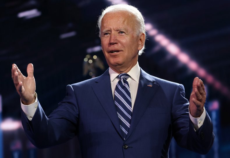 Democratic presidential nominee Joe Biden
