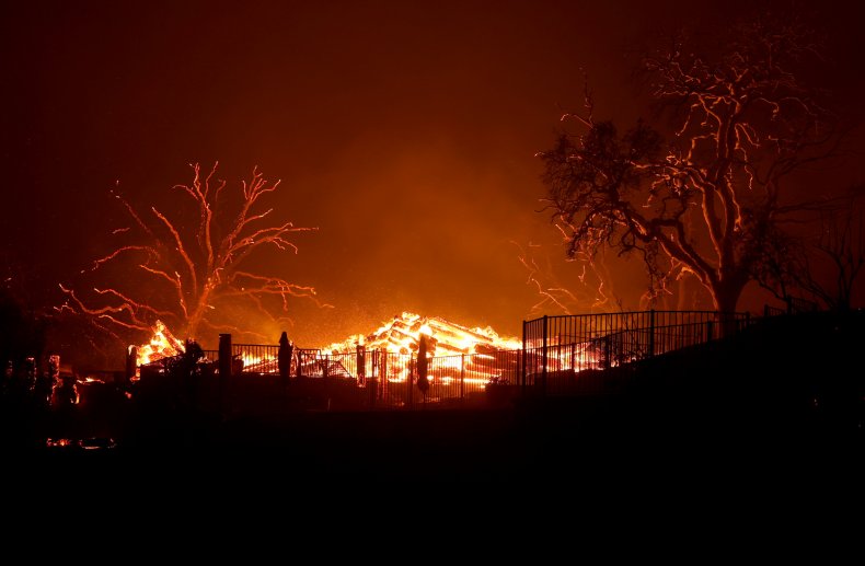 LNU Lightning Complex fire California