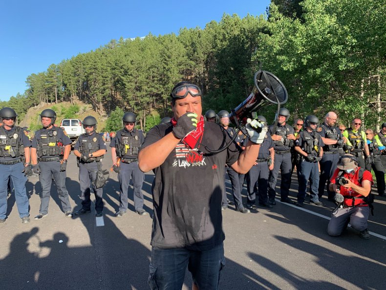 Protest Mount Rushmore
