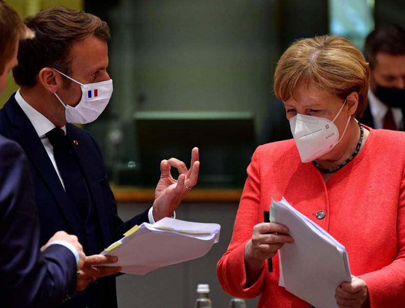French President Emmanuel Macron and German