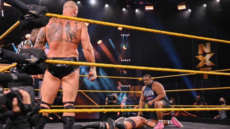 keith lee karrion kross stares dominick dijakovic