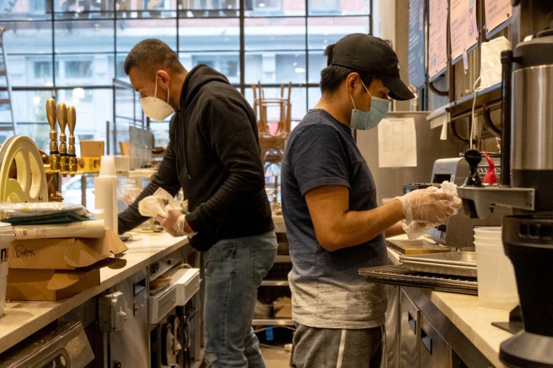 Coffee shop enforces mask policy