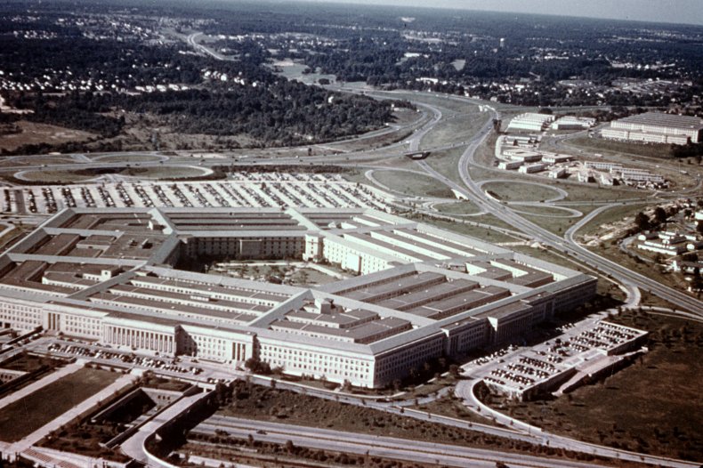 Aerial view of the Pentagon in 1966