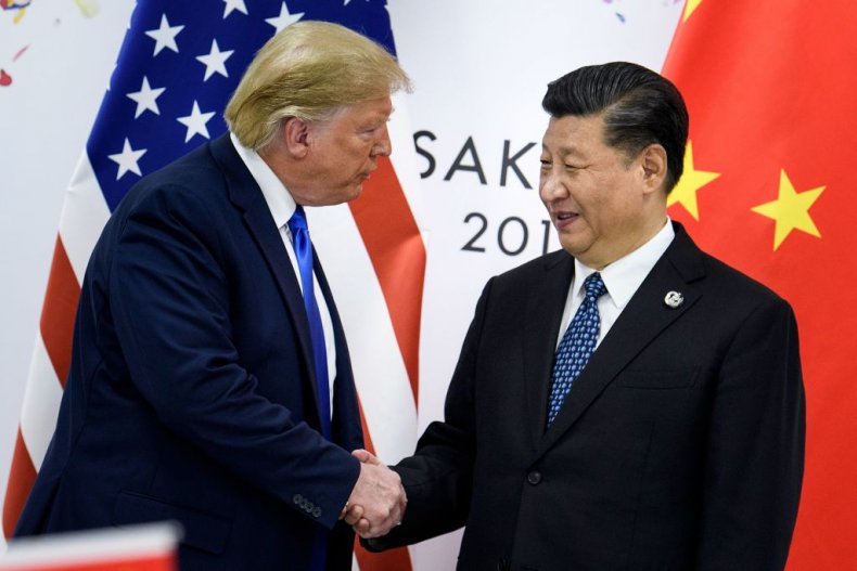 Donald Trump and Xi Jinping in Osaka
