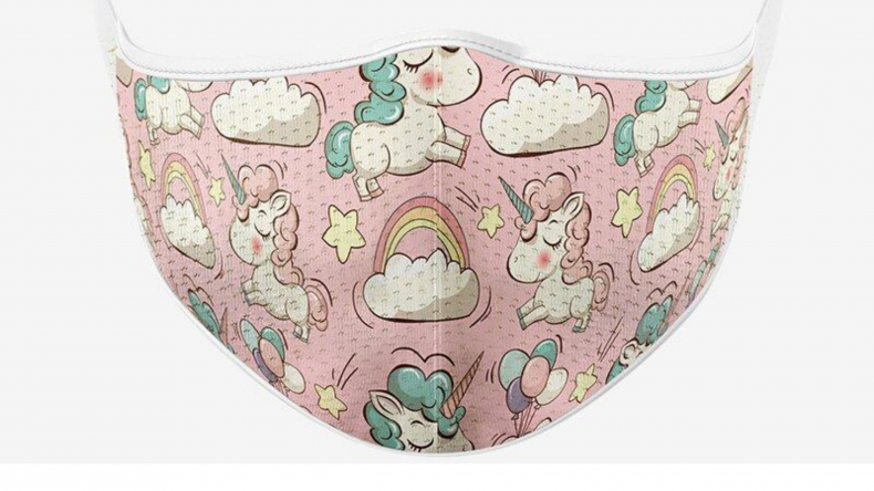 Pink Unicorn Masksup Mask