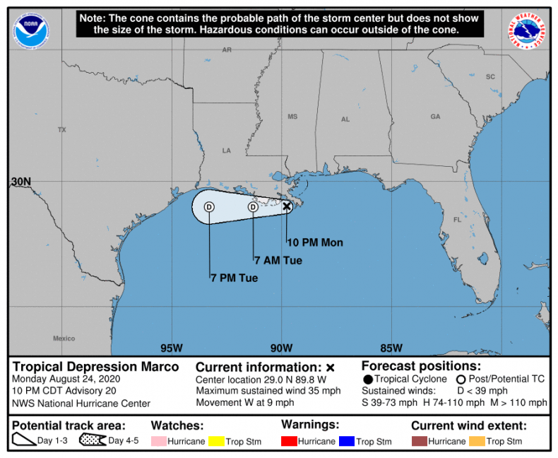 Tropical Depression Marco