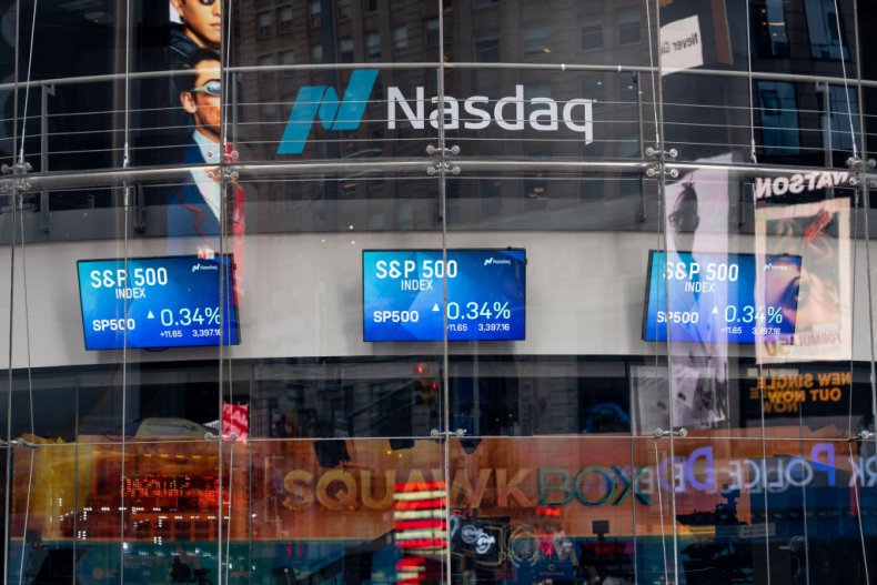 Nasdaq trading screens