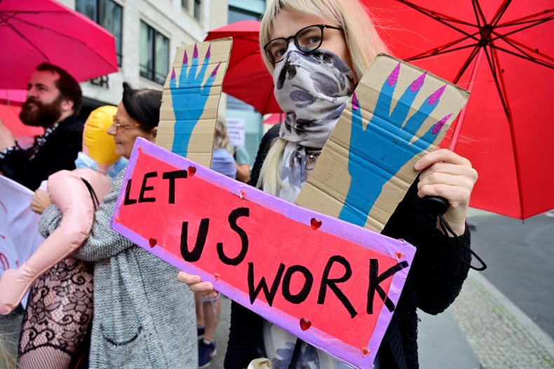 Sex worker protest in Berlin