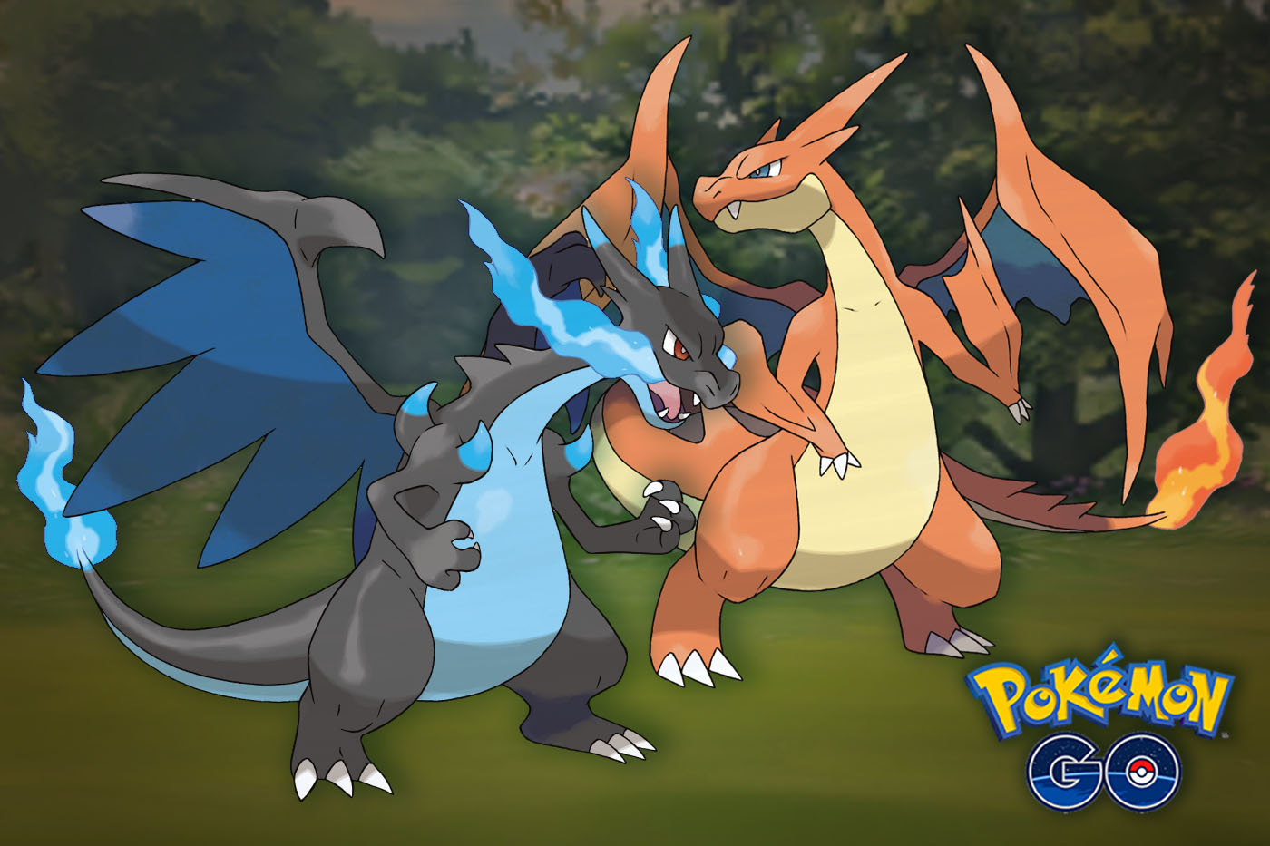 How Mega Charizard X and Y will work in "Pokémon Go" .
