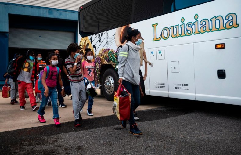 Evacuations from Hurricane Laura