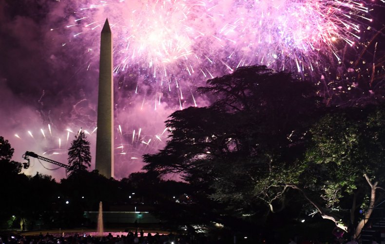 Fireworks Washington Monument RNC