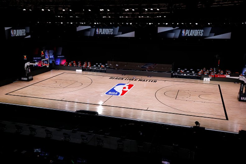 Empty NBA Court Empty NBA Court