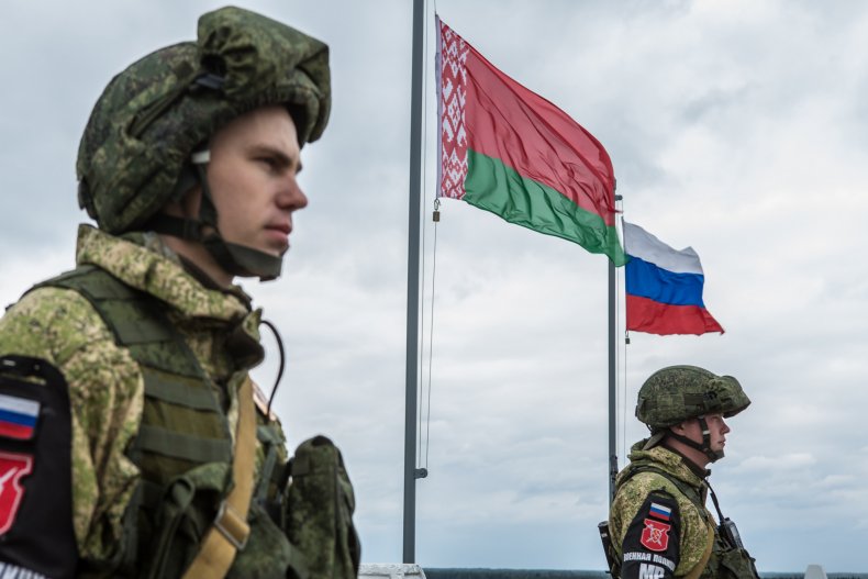 russia, military, belarus, flags, exercises