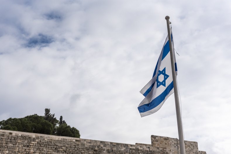 Israeli flag in Jerusalem