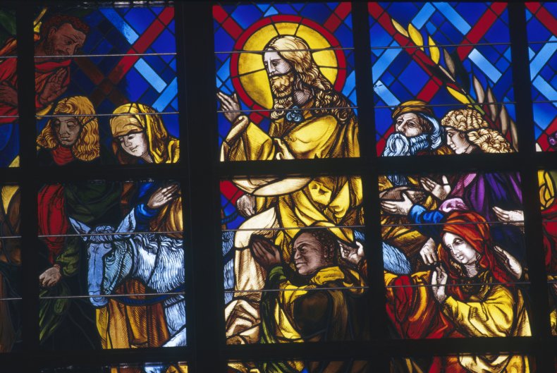 god jesus holy trinity stained glass