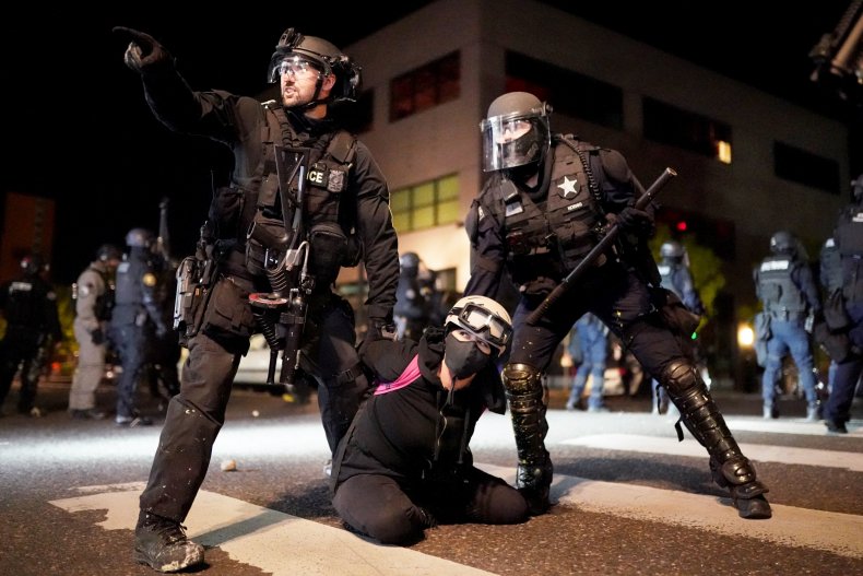 Portland police and Oregon State Patrol