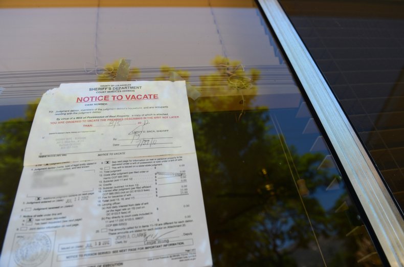 Notice to vacate