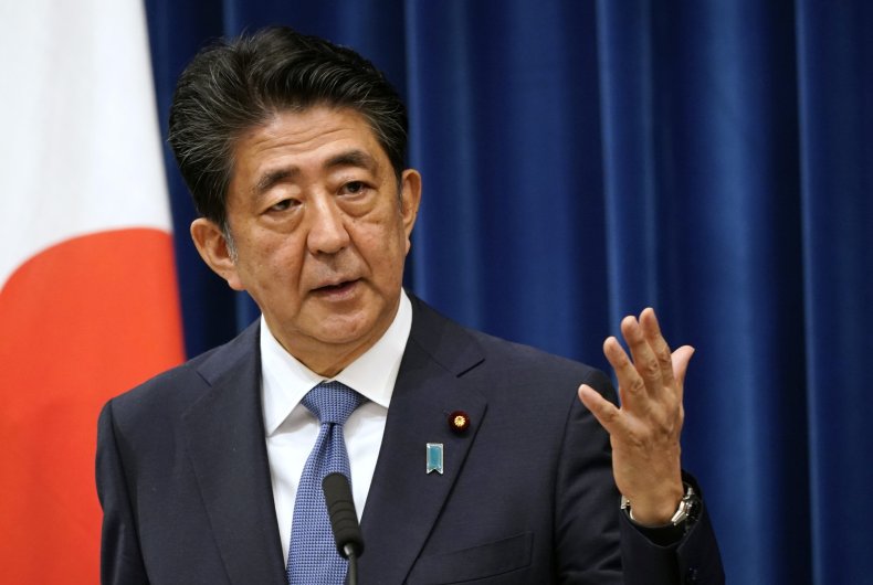 Outgoing Japanese Prime Minister Shinzo Abe