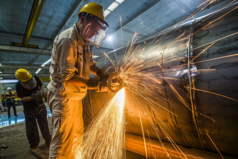 Chinese factory worker
