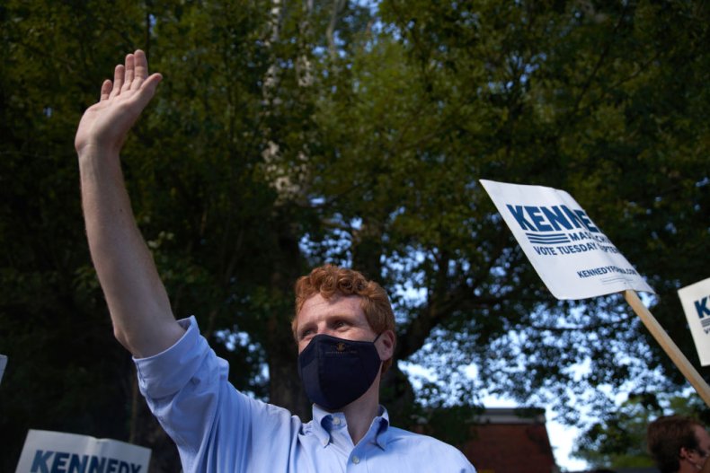 Rep. Joseph Kennedy III Campaigns in Massachusetts