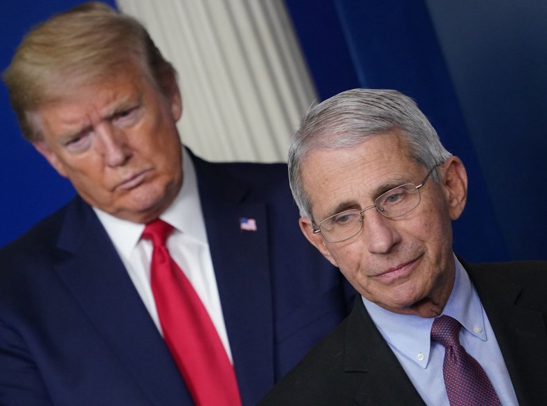 anthony fauci, donald trump, white house, getty