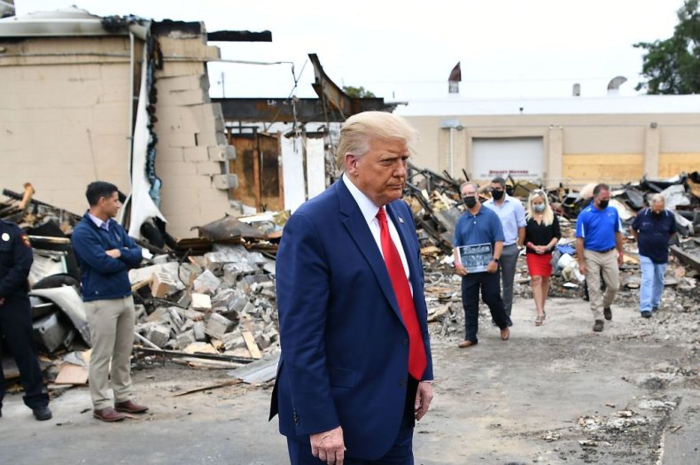 President Donald Trump Tours Kenosha, Wisconsin President Donald Trump Tours Kenosha, Wisconsin