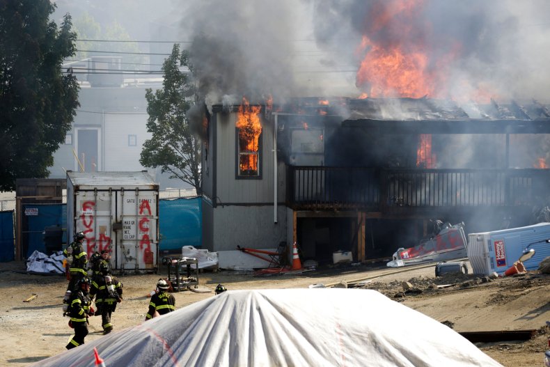 firefighters in Seattle Washington July 2020