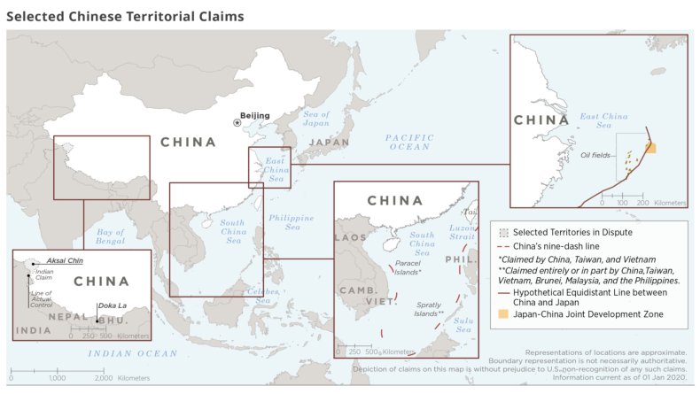 china, map, territory, disputes, india, sea