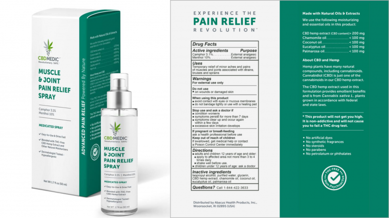 muscle and joint spray muscle and joint spray