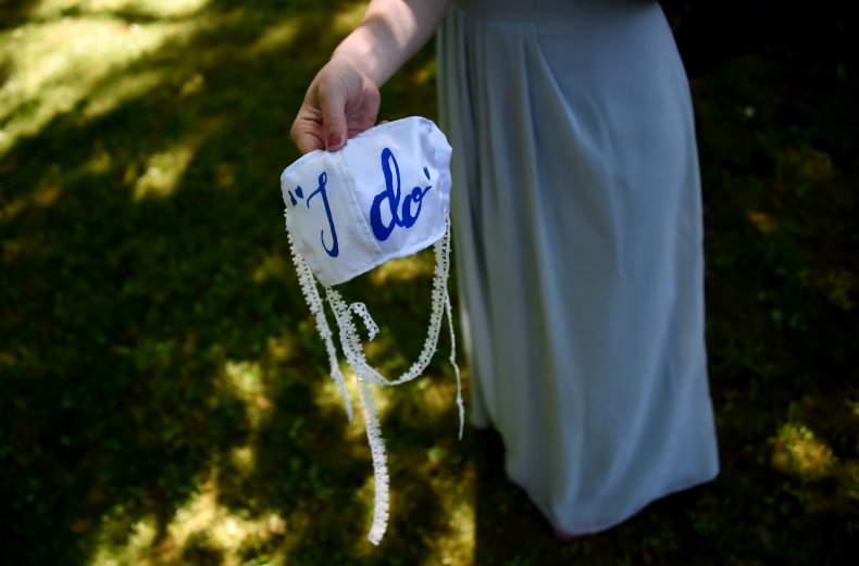 COVID wedding mask