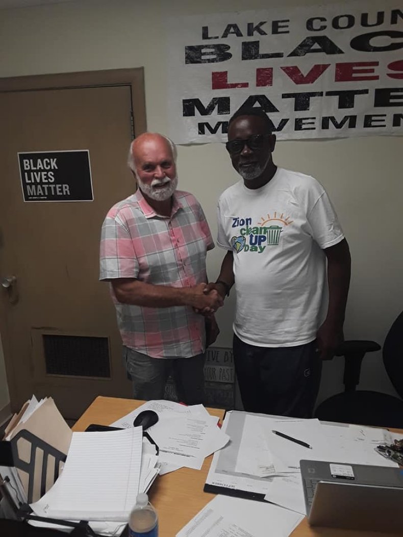 Clyde McLemore With Man Who Apologized Clyde McLemore With Man Who Apologized
