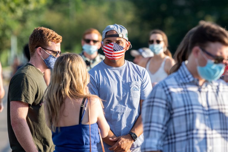 American flag mask