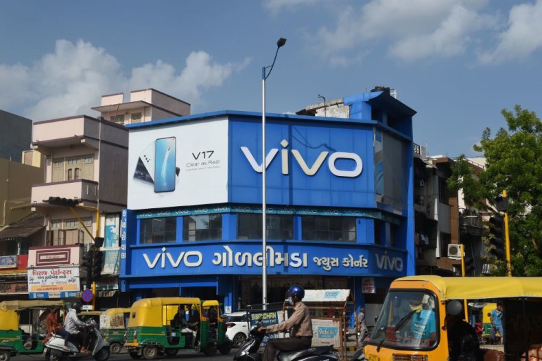 Chinese mobile phone maker Vivo billboard