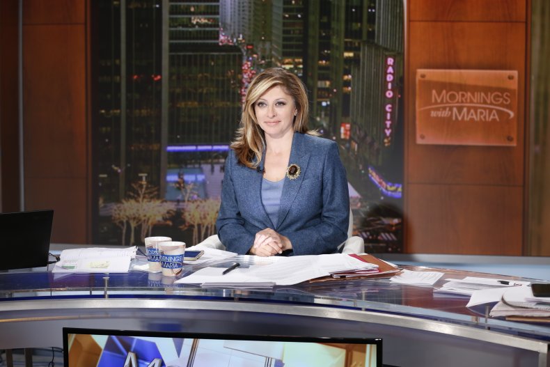 Maria Bartiromo on set