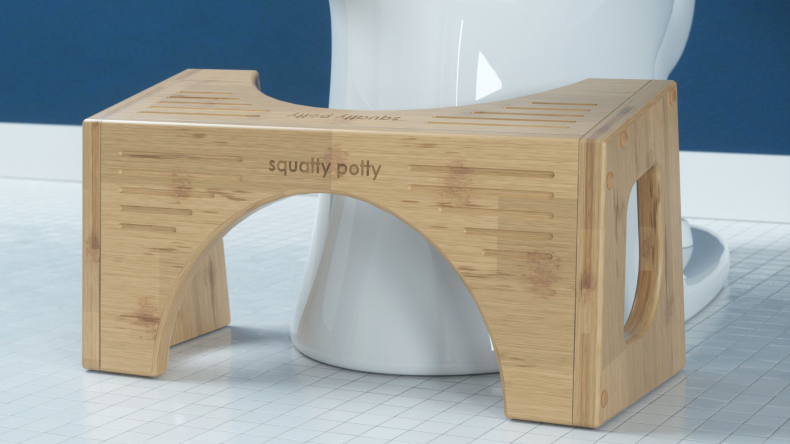 The Bamboo Flip Toilet Stool