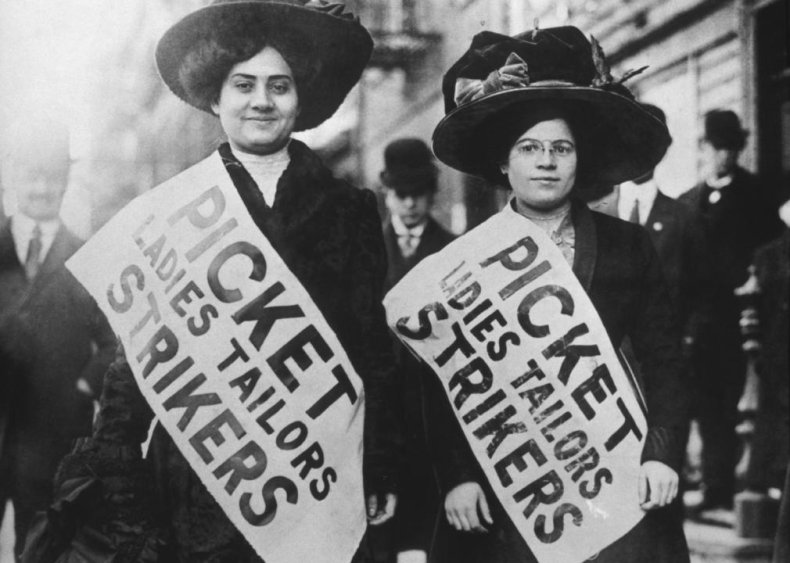 1909: 20,000 women workers go on strike
