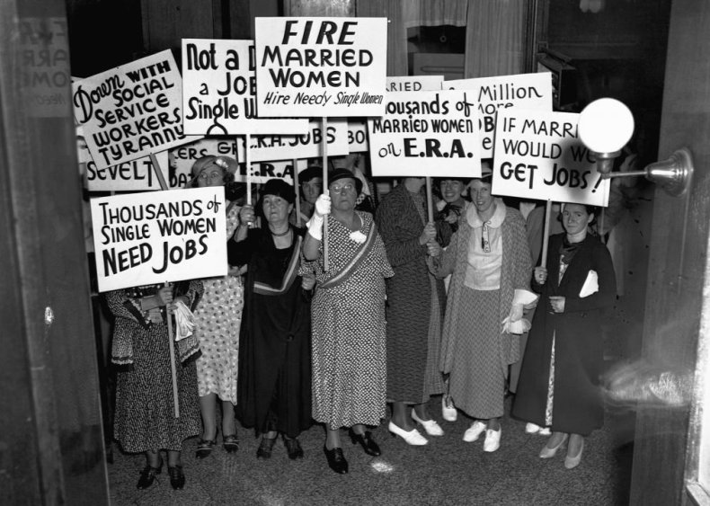 1936: Only 15% of people believe wives should work