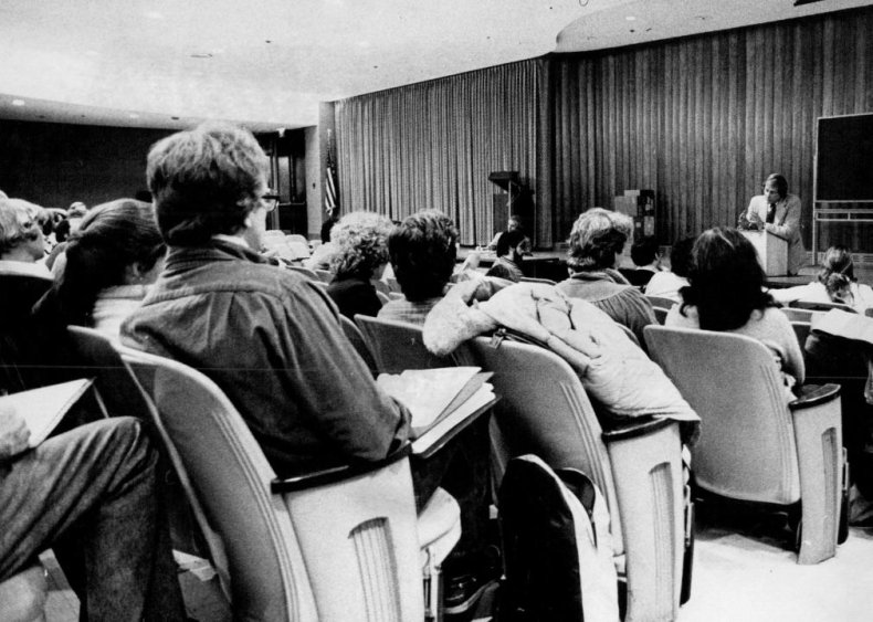 1982: Women earn more college degrees than men
