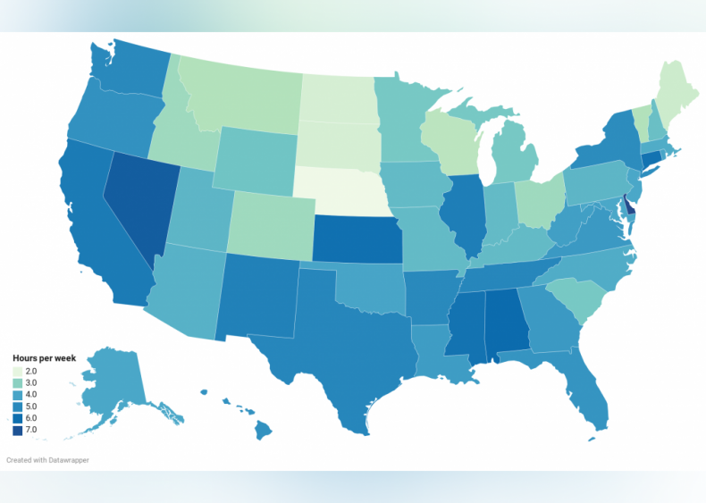 Average time spent teaching children: Demographics
