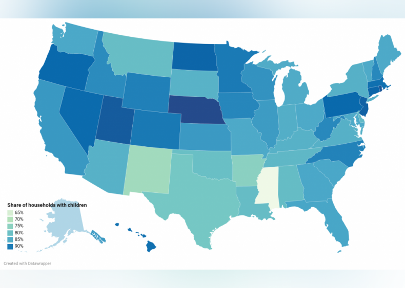 Households where students have easy internet access: Demographics