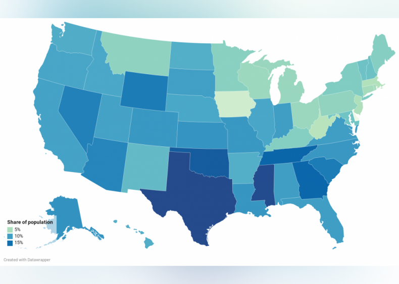 Does not have health insurance: Demographics